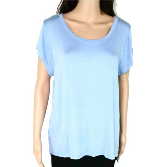 👚INK & IVY silky blue tshirt - Picture 1 of 3